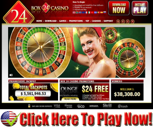 Box24  Casino : $24.00 Free No Deposit Bonus