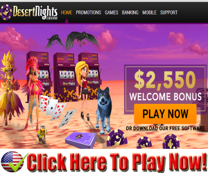 Desert Nights Casino : $10.00 Free No Deposit Bonus