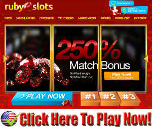 Ruby Slots Casino : Free $50.00 No Deposit Bonus