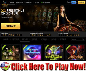 Winward Casino : $25.00 Free No Deposit Bonus