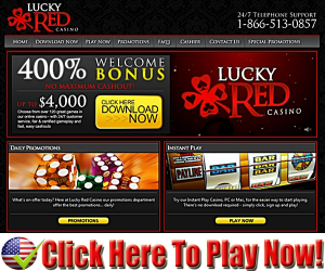 Lucky Red Casino : $4,000 Free Sign Up Bonus